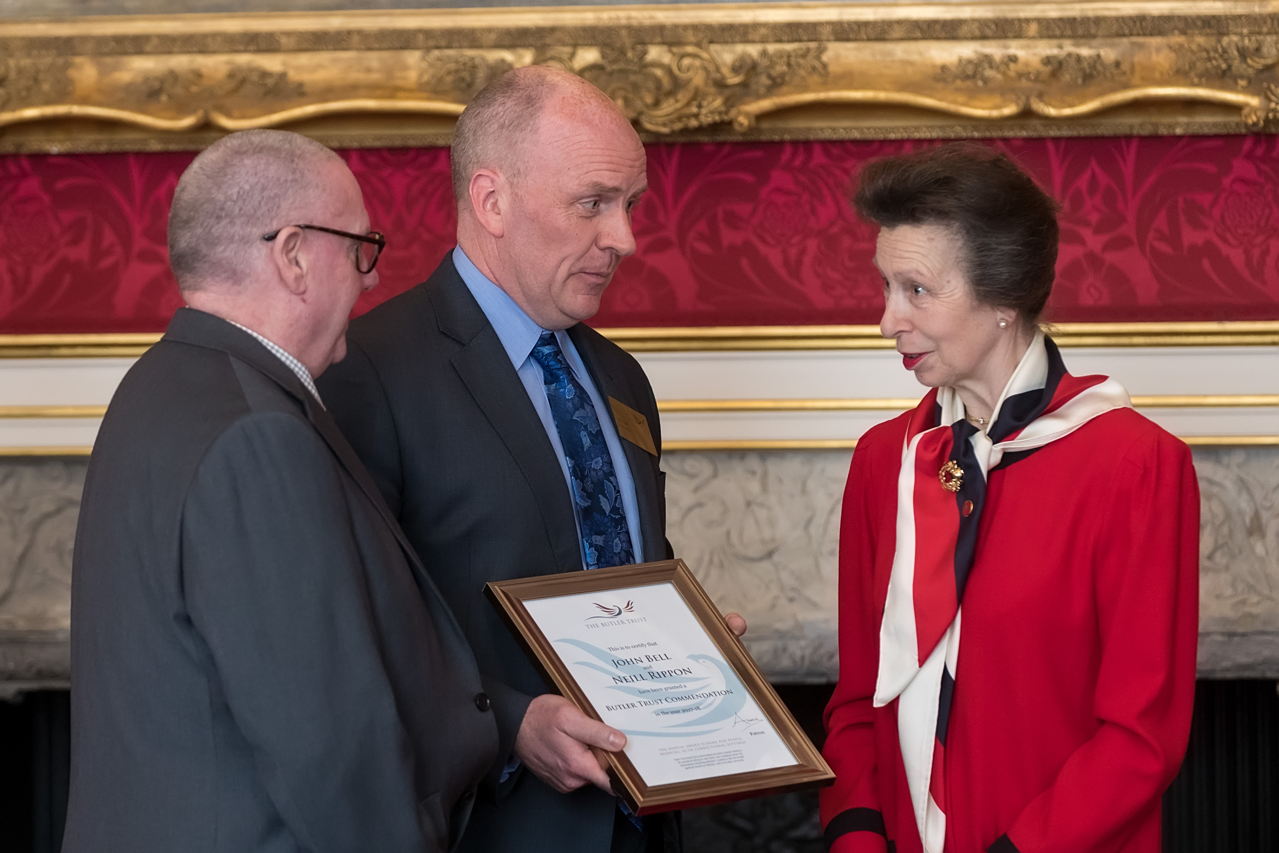 Prison officers receive national commendation from Princess Royal ...