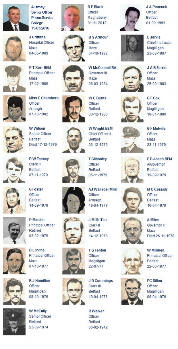 Northern Ireland Prison Service Roll of Honour