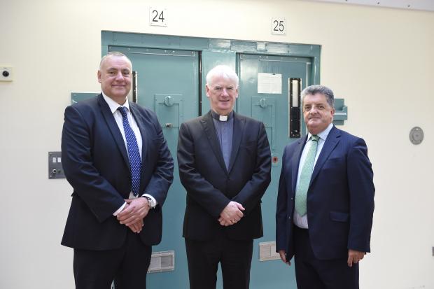 Governor Dave Kennedy, The Most Reverend Noel Treanor and Director General Ronnie Armour