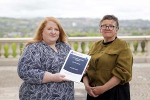 Justice Minister pictured with Dr Jan Melia