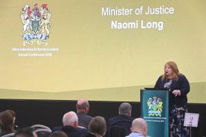 Justice Minister at PFNI conference